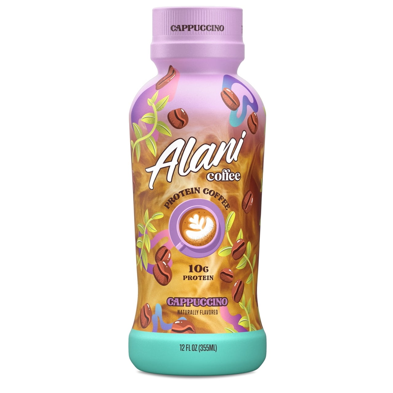 Alani Nu Protein Coffee, Cappuccino, 12 fl oz Bottle