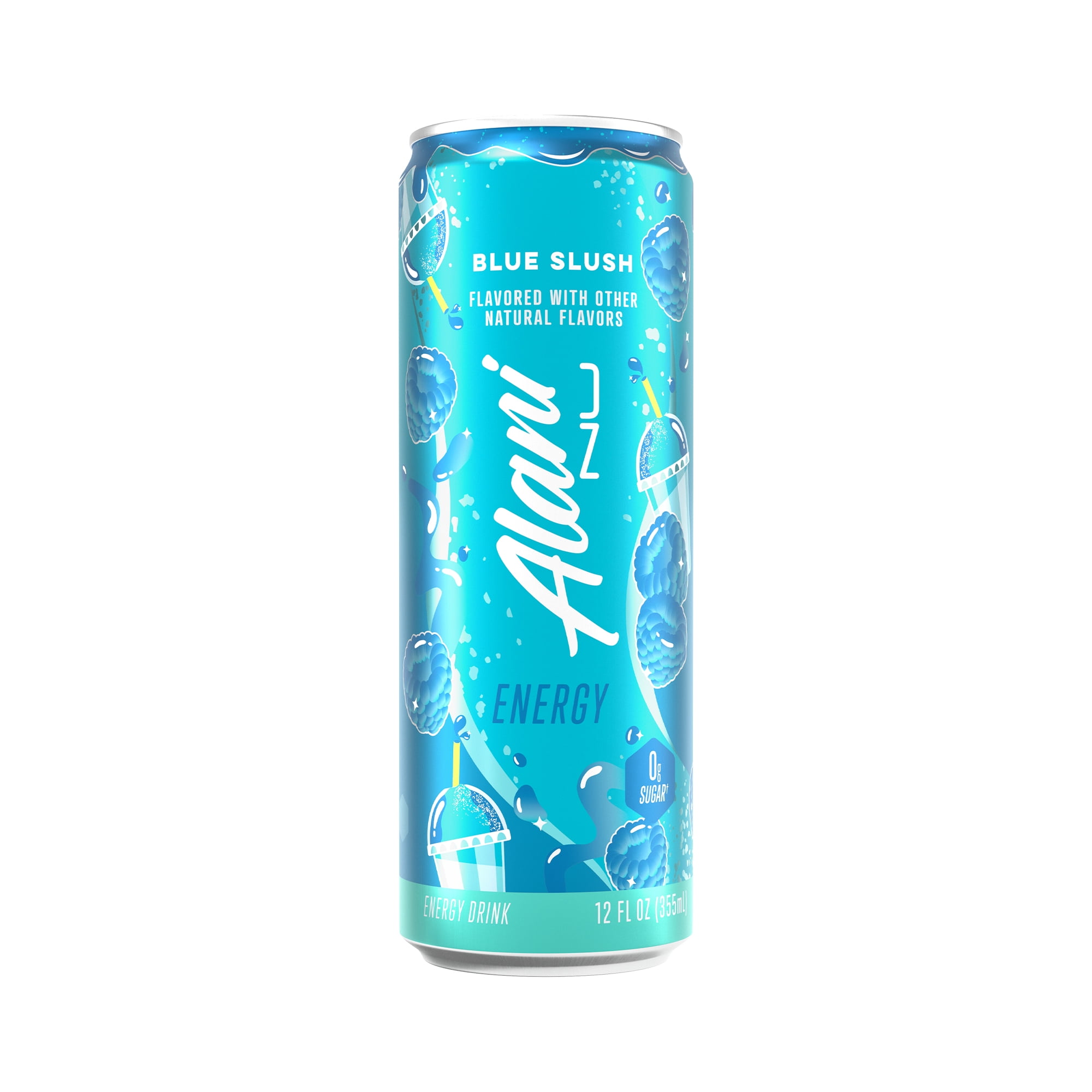 Alani Nu Sugar Free Energy Drink, Blue Slush, 12 fl oz, Can, 200mg Caffeine