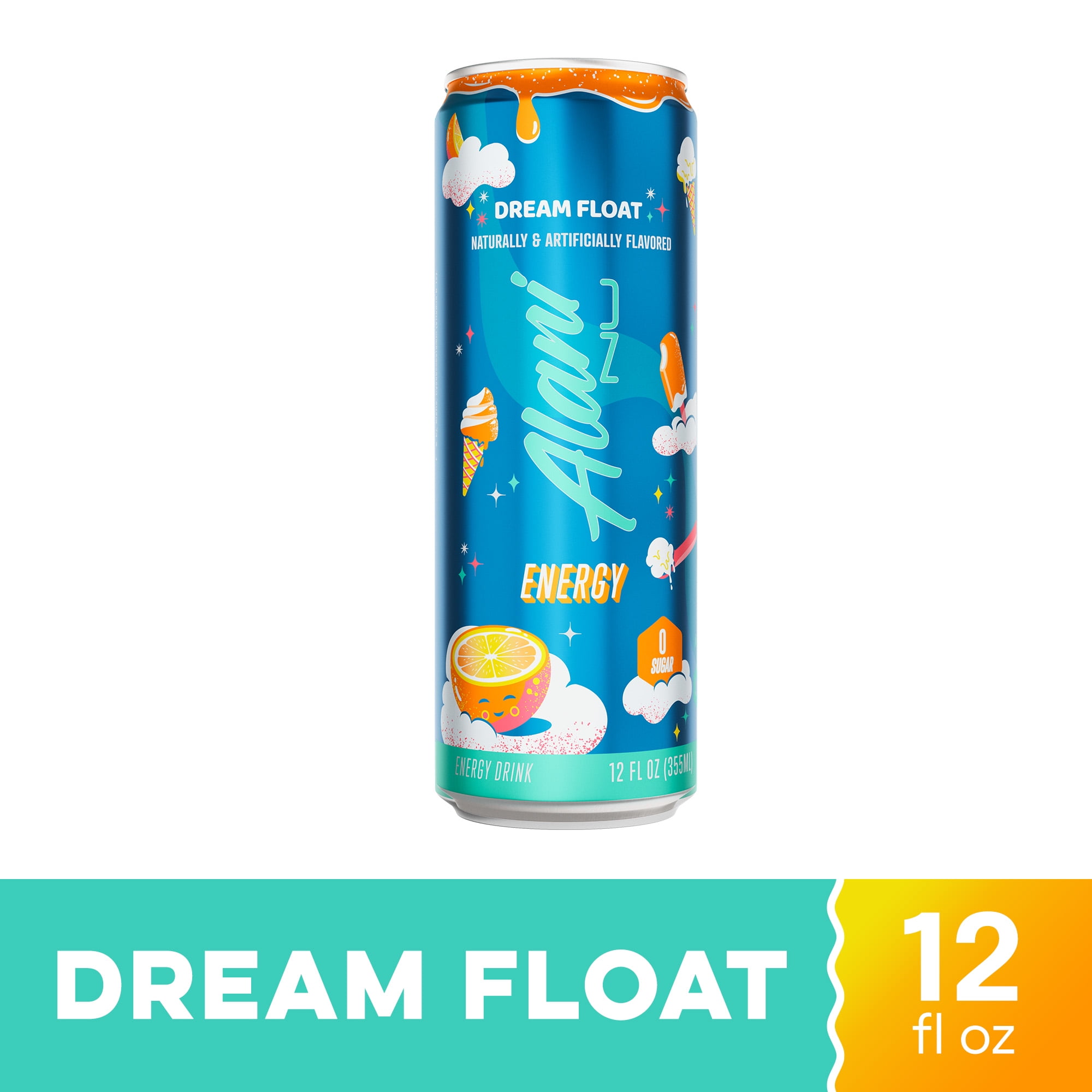 Alani Nu Sugar Free Energy Drink, Dream Float, 12 fl oz, Can, 200mg Caffeine