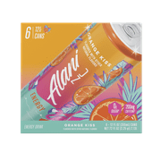 Alani Nu Sugar Free Energy Drink, Orange Kiss, 12 fl oz, 6 Pack, Cans, 200mg Caffeine