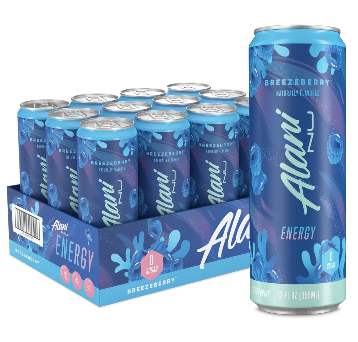 Alani Nu SugarFree Energy Drink, PreWorkout Performance, Breezeberry