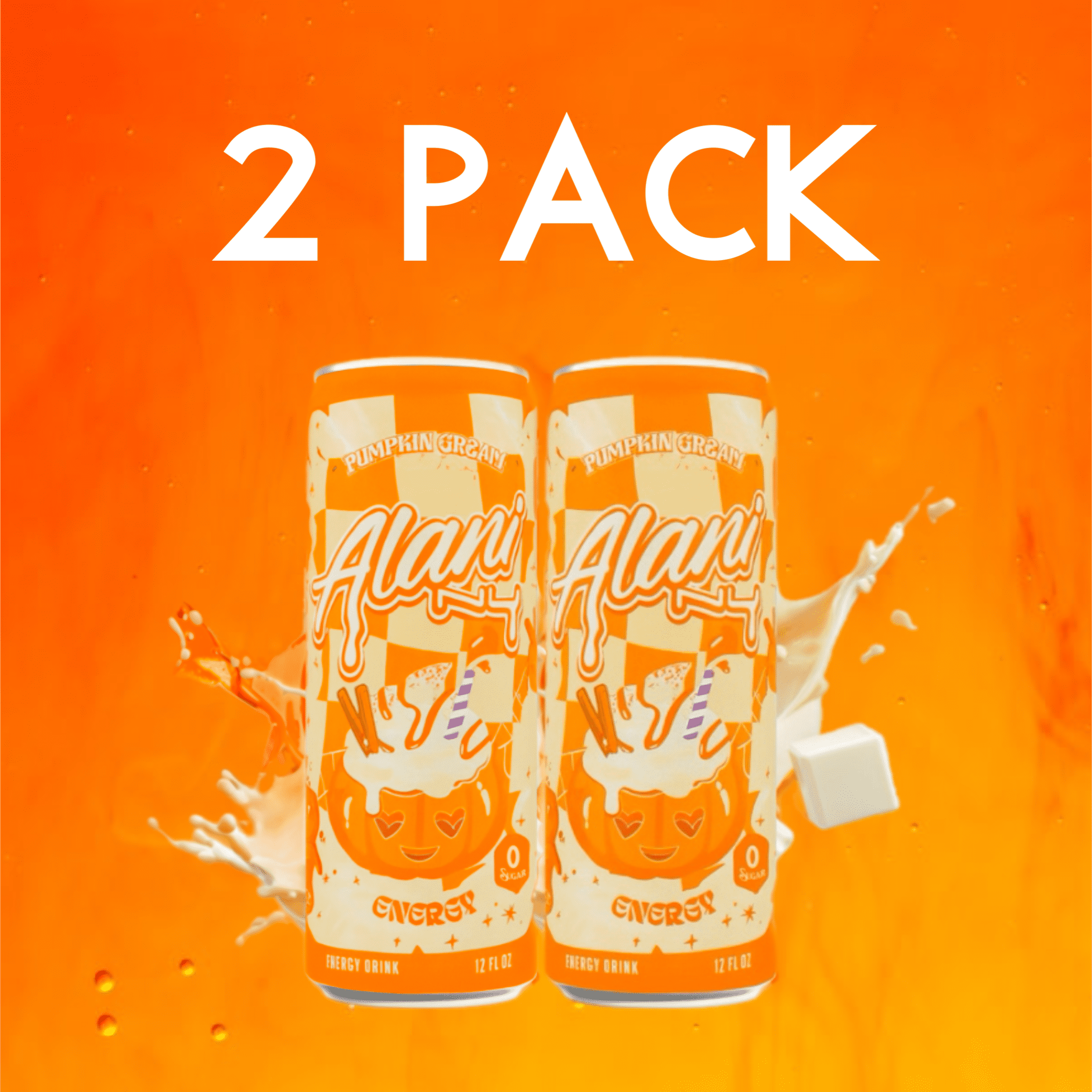 Alani Nu Energy Drink Pumpkin Cream 2 Pack 12 fl oz - Walmart.com