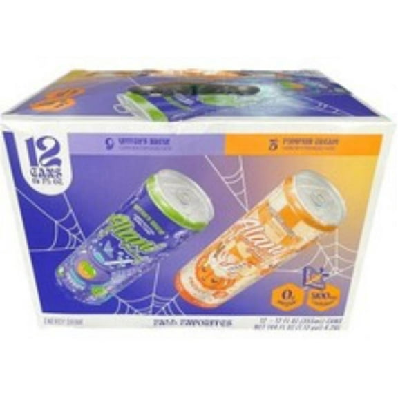 Alani Nu Sugar Free Energy Drink Variety Pack, Witch's Brew & Pumpkin Cream, 12 Pack, 12 fl oz