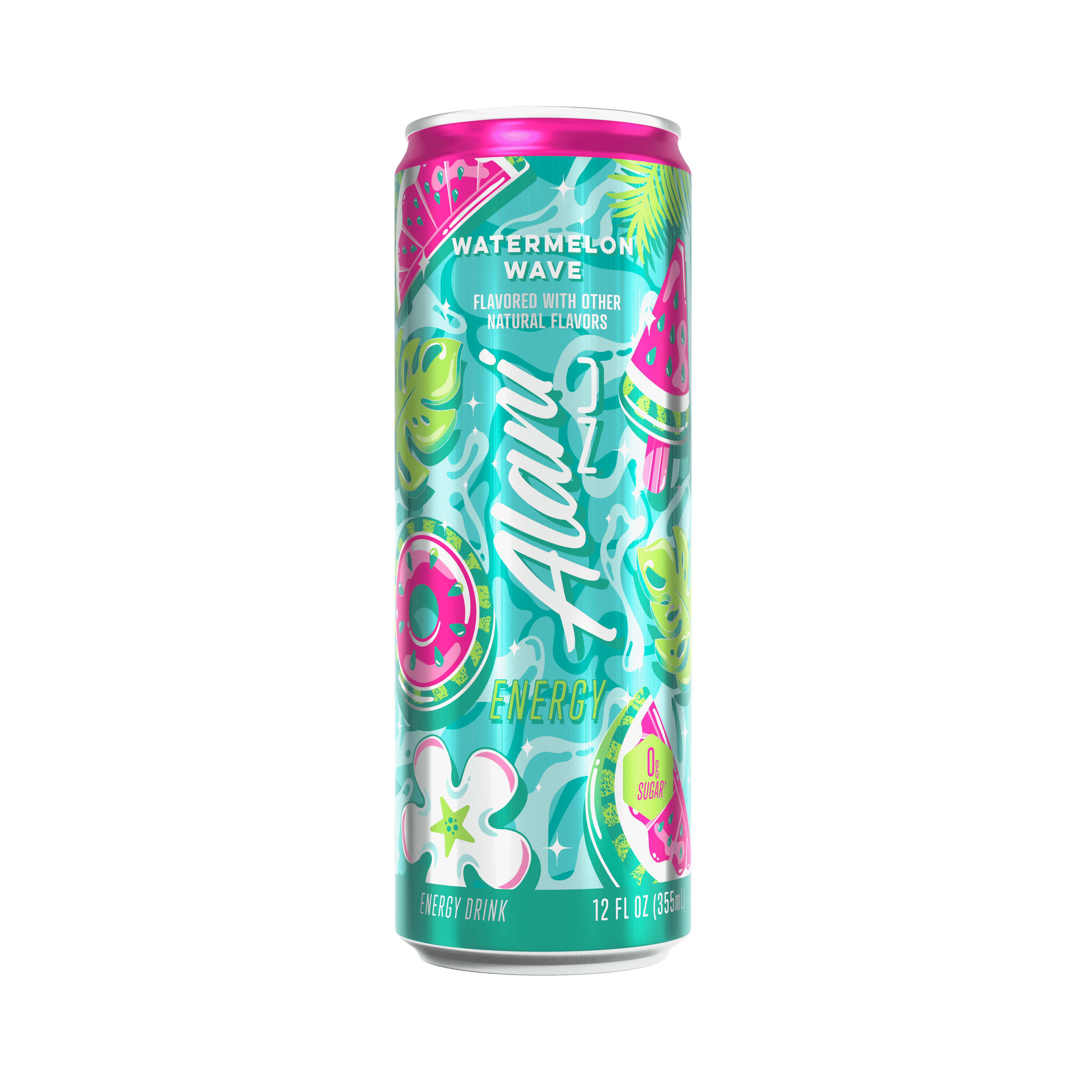 Alani Nu Sugar Free Energy Drink, Watermelon Wave, 12 fl oz, Can, 200mg Caffeine