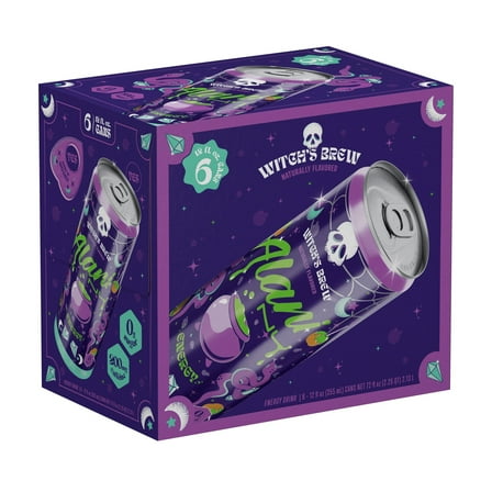 Alani Nu Sugar Free Energy Drink, Witch's Brew, 12oz Cans (6 Pack)