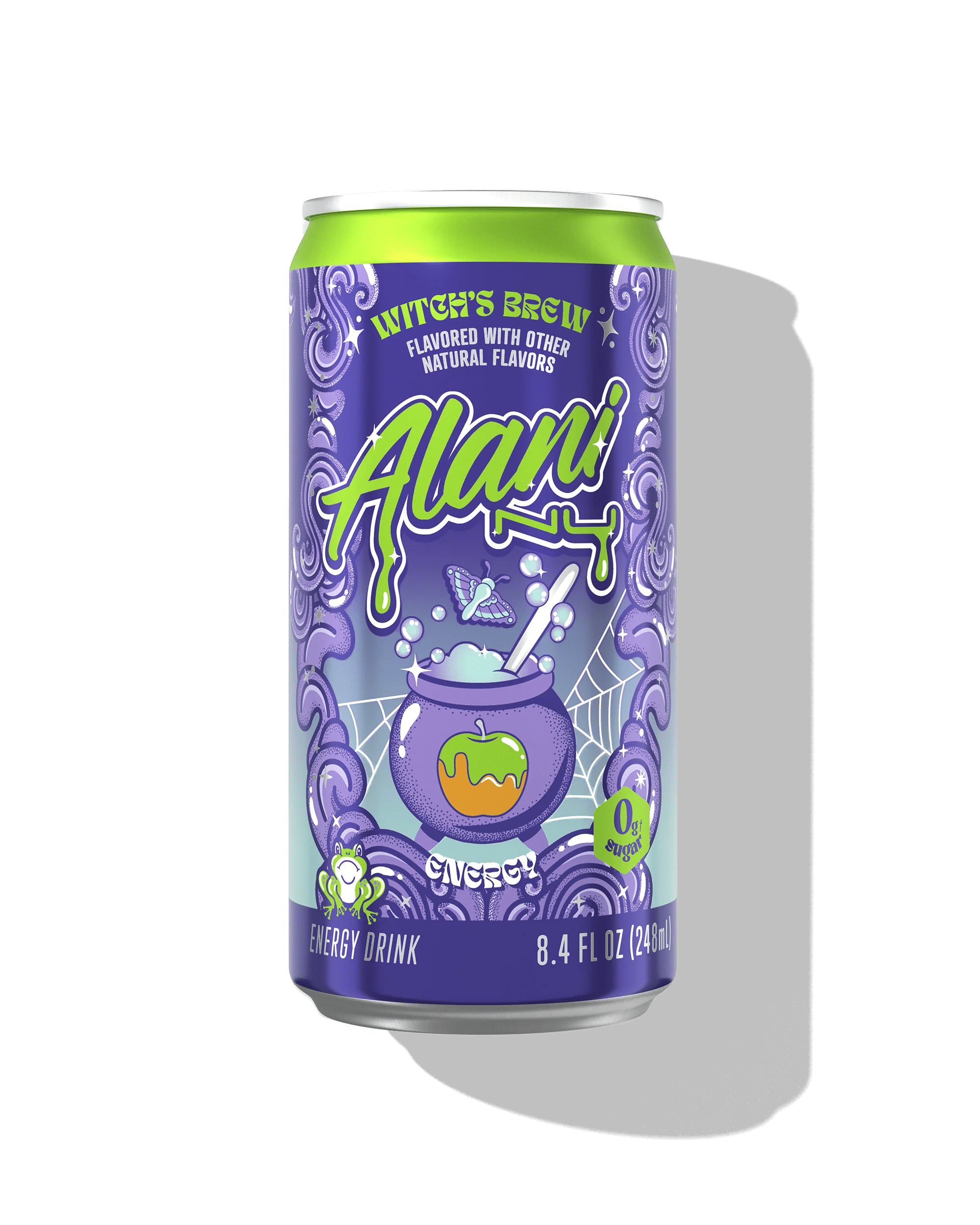Alani Nu Sugar Free Mini Energy Drink, Witch's Brew Flavor, 8.4 fl oz Single Can, 100mg Caffeine