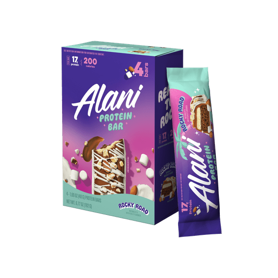 Alani Nu Supplements Alani Protein Bar - Rocky Road 4pk
