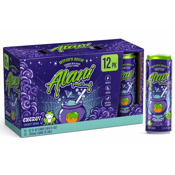 Alani Nu Witch's Brew Energy Drink, 12 fl oz, 12 Count