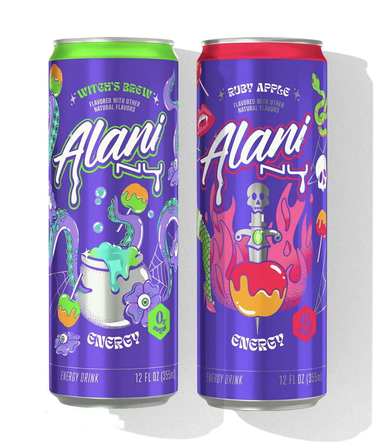 Alani Nu Witch's Brew & Ruby Apple 2 Pack (1 each) 12 Oz Cans