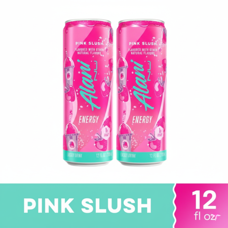 Alani Nu Zero Sugar Pink Slush Energy Drink Can ( 2pack)