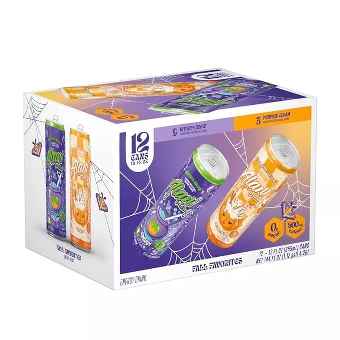 Alani Witch's Brew Pumpkin Cream Variety Pack Energy Drink - Zero