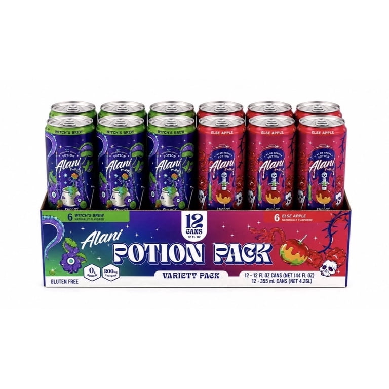 Alani Nu, Energy drink, Halloween potion pack, 12 cans - Walmart.com