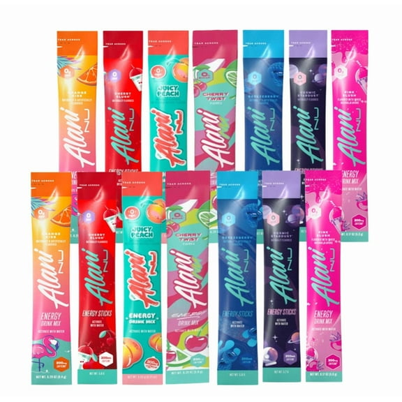Alani on The go Energy Powder Sticks | Variety Pack | 7 Flavors (14 Pack) Bundled by Mix It Up