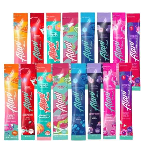 Alani on The go Energy Powder Sticks | Variety Pack | 8 Flavors (16 Pack) Bundled by Mix It Up