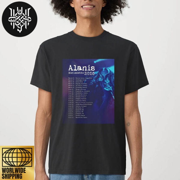 Alanis Morissette 2025 World Tour Dates Unisex TShirt