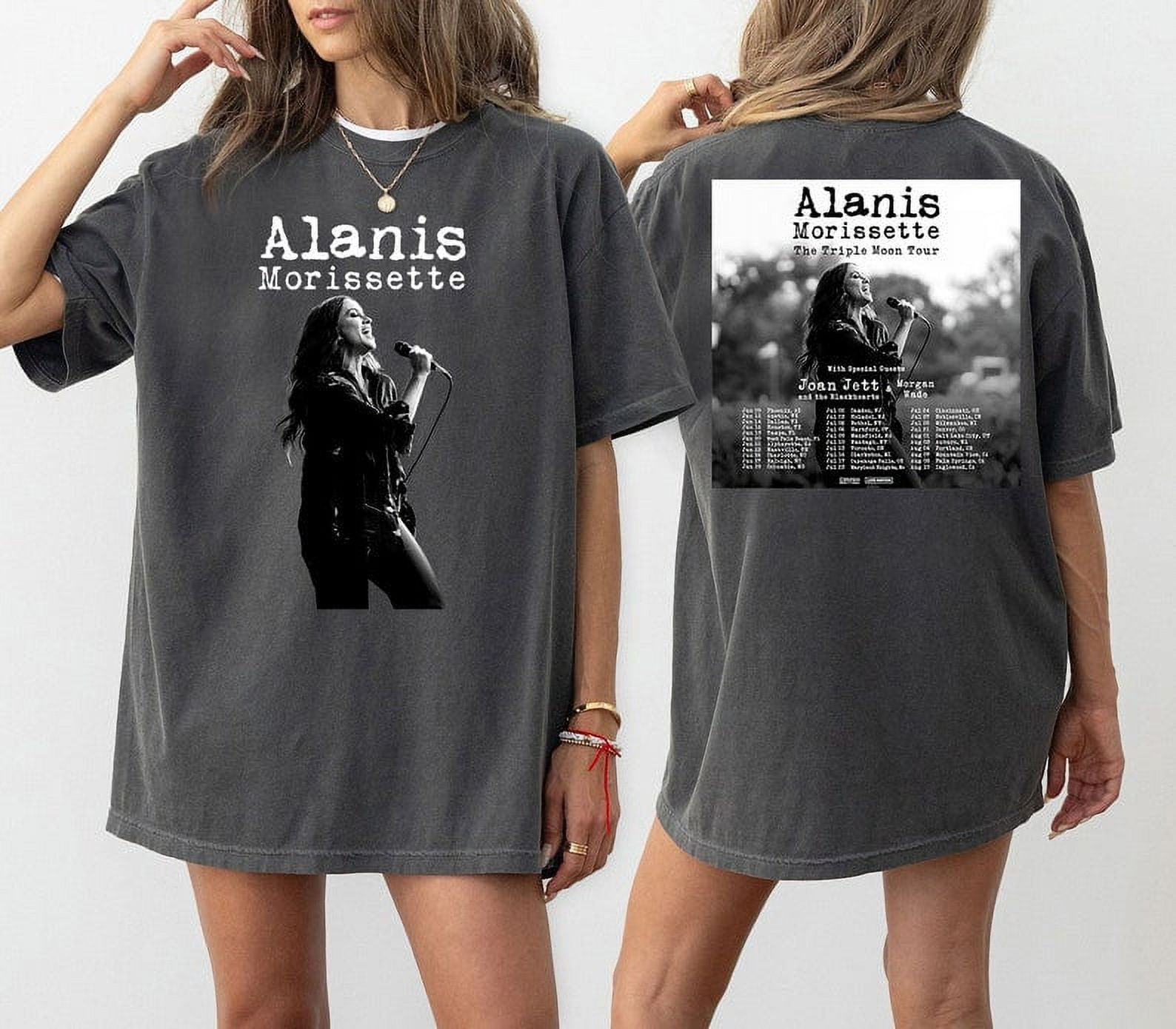Two Alanis Alanis Morissette The Triple Moon Tour 2024 Shirt Alanis Morissette 2 ...