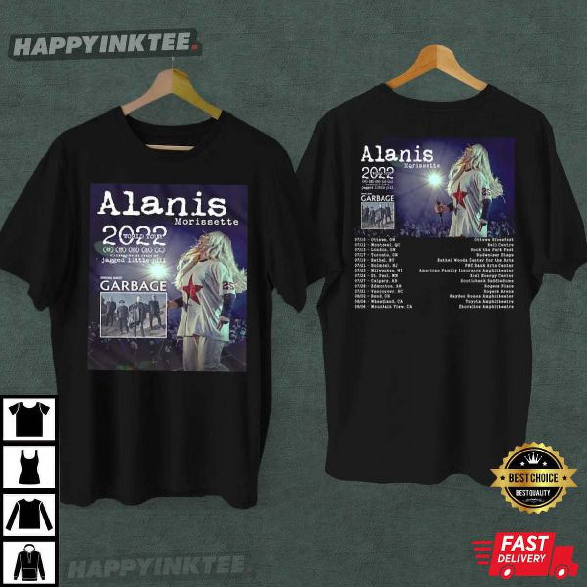 Alanis Morrisette 25 Years Jagged Little Pill Tour 2022 TShirt