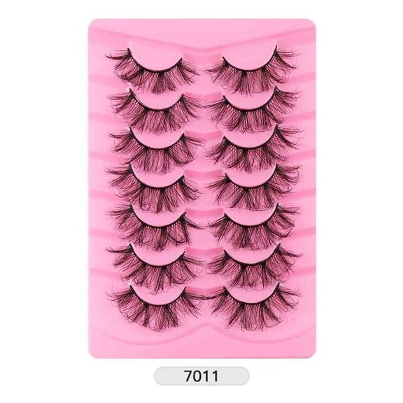Alaparte,3D Silk Fiber Volume Lashes | Latex-Free Bold Curl for Sensitive Eyes | Full Volume False Lashes for a Fluffy, and Curled Lash Line| 7-Pair Reusable Lash Set