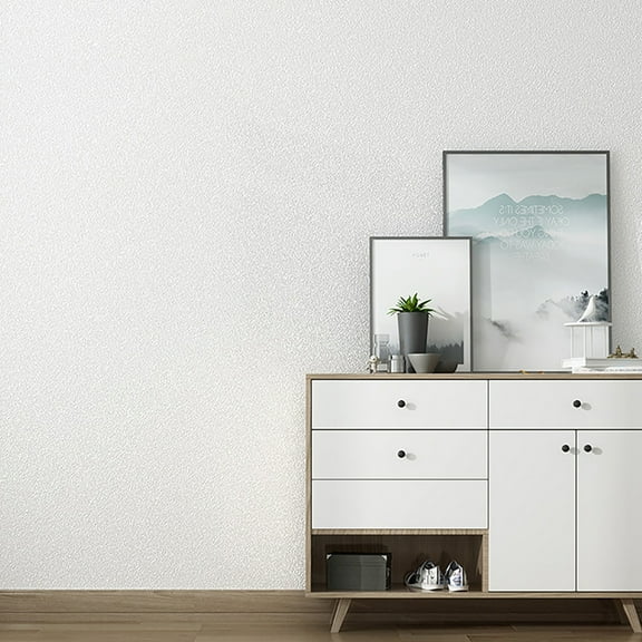 Alaparte 50X500Cm Self-Adhesive Waterproof Thickened Wallpaper For Bedroom And Warm Living Room Background Wall Paper White Free Size