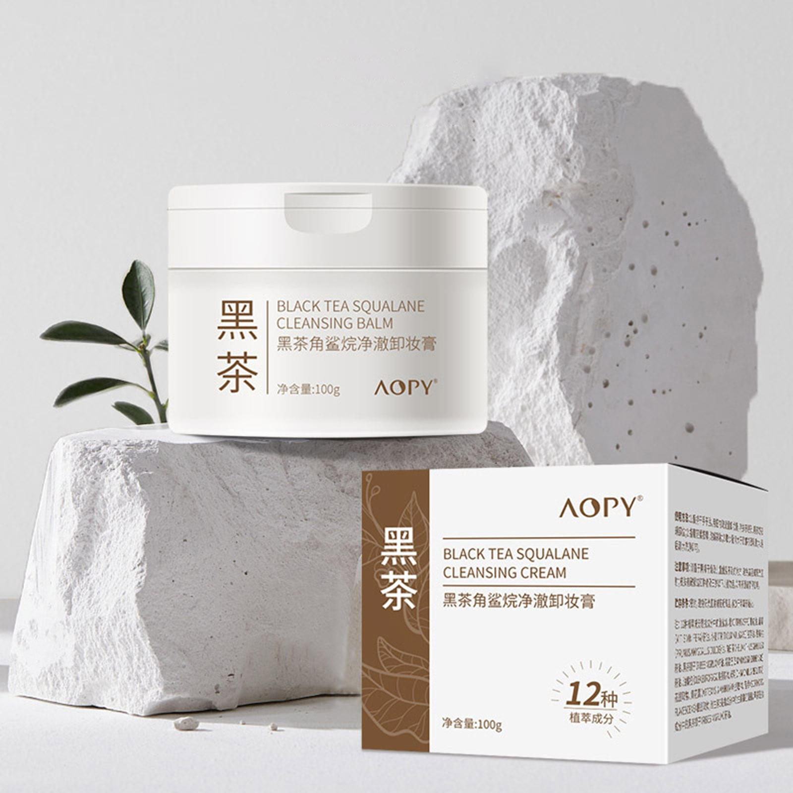 Alaparte,AOPY Black Tea Squalane Makeup Removal Cream for Eyes Lips and