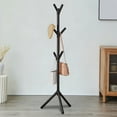 thumbnail image 1 of Alaparte Coat Racks Freestanding Coat Rack with 6 Hooks, 3 Adjustable Heights, Modern Hall Tree, Sturdy Plastic Clothes Stand for Entryway, Office, Bedroom, for Coats, Hats, Handbags and Scarves, 1 of 6
