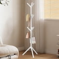 thumbnail image 1 of Alaparte Coat Racks Freestanding Coat Rack with 9 Hooks, 3 Adjustable Heights, Modern Hall Tree, Sturdy Plastic Clothes Stand for Entryway, Office, Bedroom, for Coats, Hats, Handbags and Scarves, 1 of 6