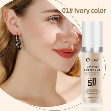 Alaparte Color-Changing Liquid Foundation Concealer - Moisturizing, Long-Lasting, Temperature Sensitive, Brightening, 30ml Ivory