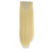 Alaparte Fashion Hair Long Clip In Hair Extensions Full Straight Wig,Synthetic