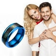 Alaparte,Fashion New Physical Intelligent Temperature Couple Ring Mood
