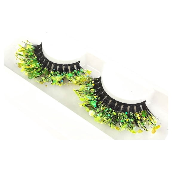 Alaparte,Glow-in-the-Dark Neon Lashes for Special Events & Nighttime Glamour | Hypoallergenic Latex-Free Design | Reusable 3D Colored Lashes for Parties & Festivals