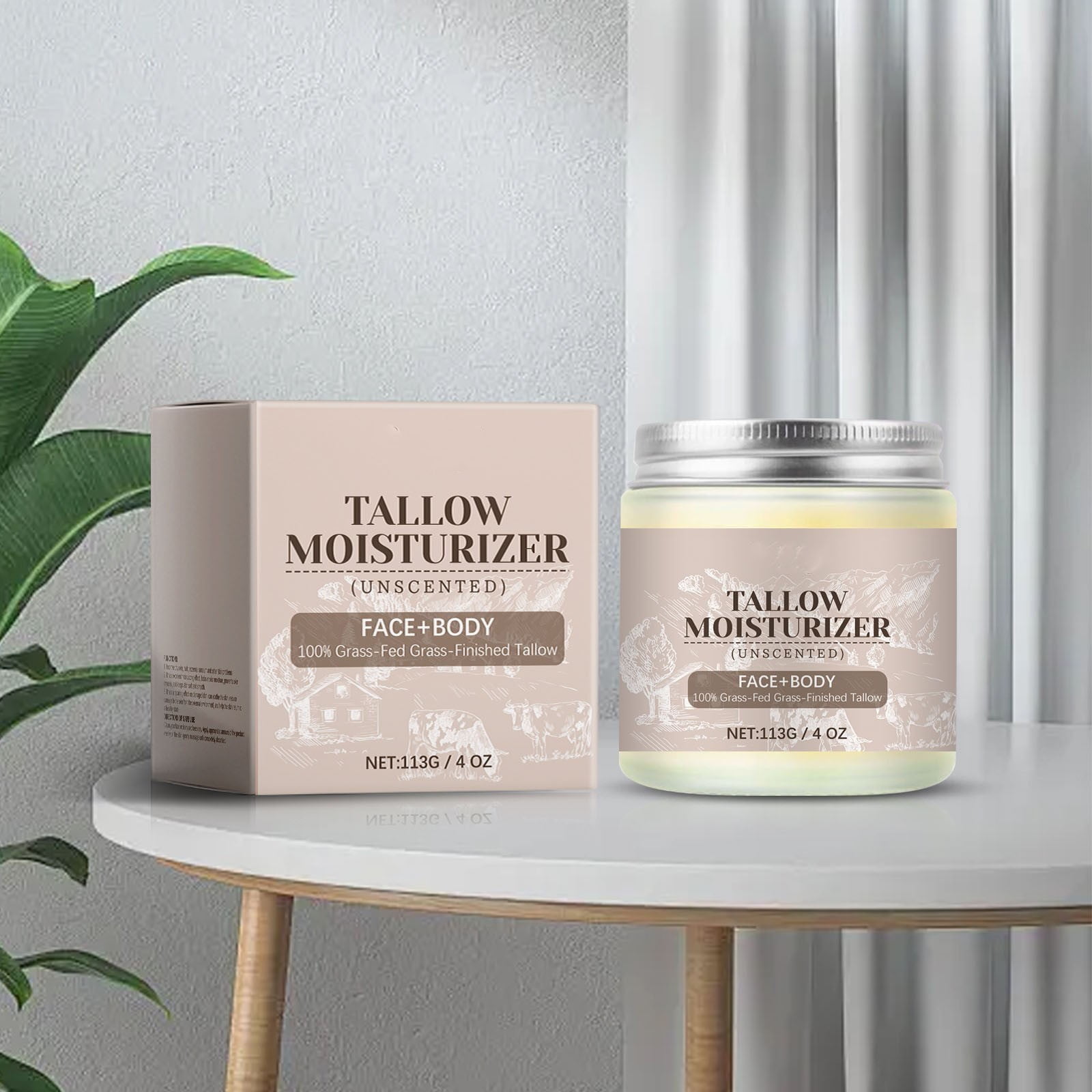 Alaparte,Grass Fed Beef Tallow Balm With Moisturizing Cream for Soft