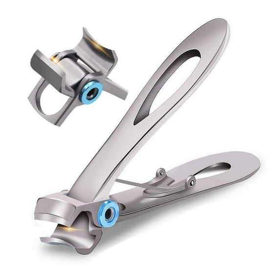 Alaparte Heavy-Duty Nail Clippers - Designed for Thick and Gray Toenails with Large Opening for Easy Trimming - Stainless Steel