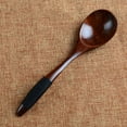 thumbnail image 1 of Alaparte Lot Wooden Spoon Kitchen Cooking Utensil Tool Soup Teaspoon Catering Black, 1 of 4