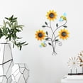 thumbnail image 1 of Alaparte Metal Sunflower Wall Decor with Bee Colorful Outdoor Wall Art Fence Decorations for Patio Metal Flowers Wall Hanging Ornament for Garden Porch Living Room Balcony Farmhouse, 1 of 5