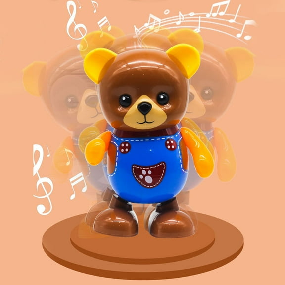 Alaparte Music, Lighting, Dance, Bear, Children'S Toy, Robot Toy, Birthday Gift For Boys And Girls, Christmas Gift Brown One Size