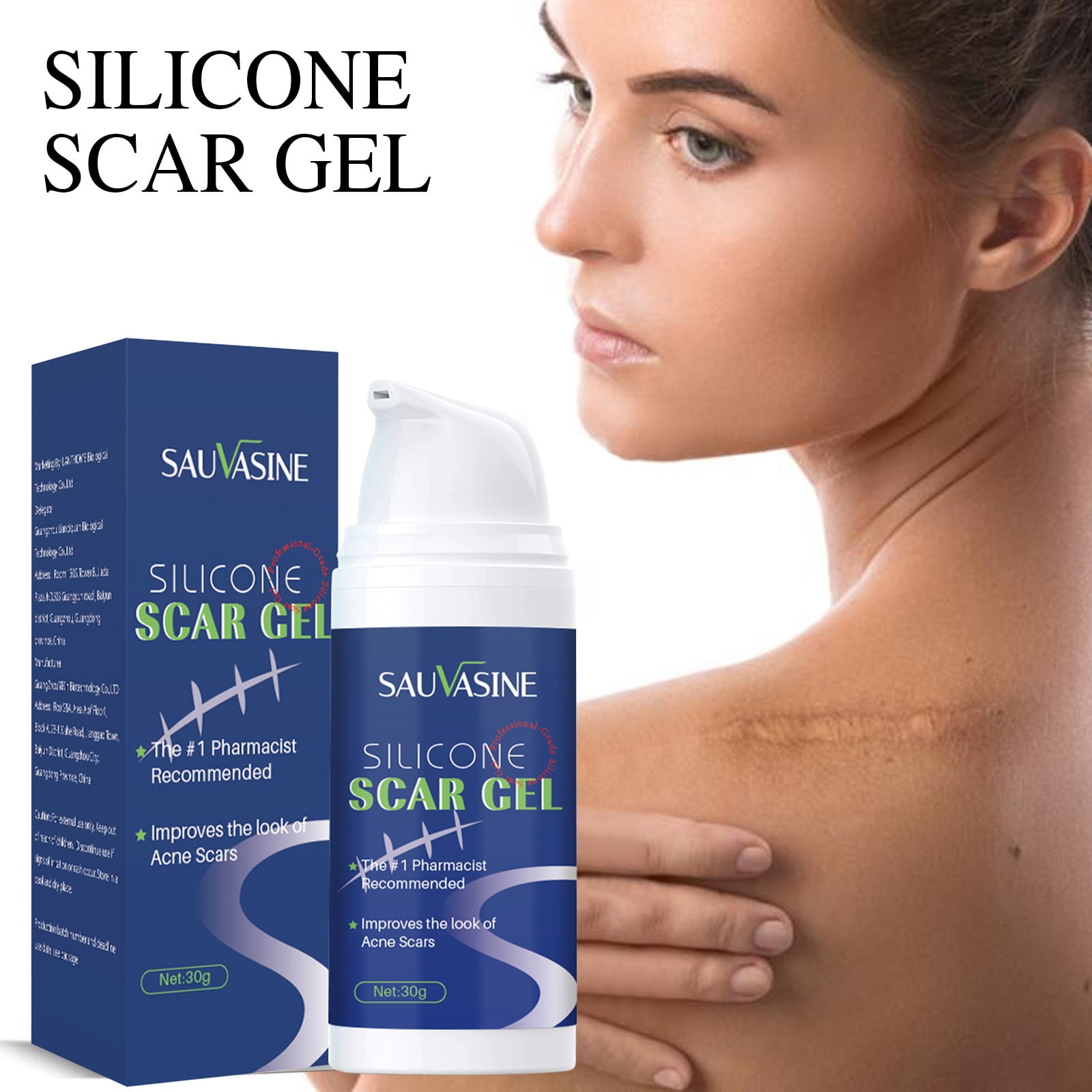 Alaparte,Silicone Scar Gel Scar Cream,Advanced Scar Removal Gel,Scar