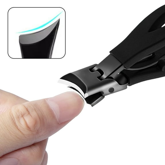 Alaparte Stainless Steel Nail Clippers for Thick Nails with Catcher, Professional Toe Nail Clippers for Men and Women