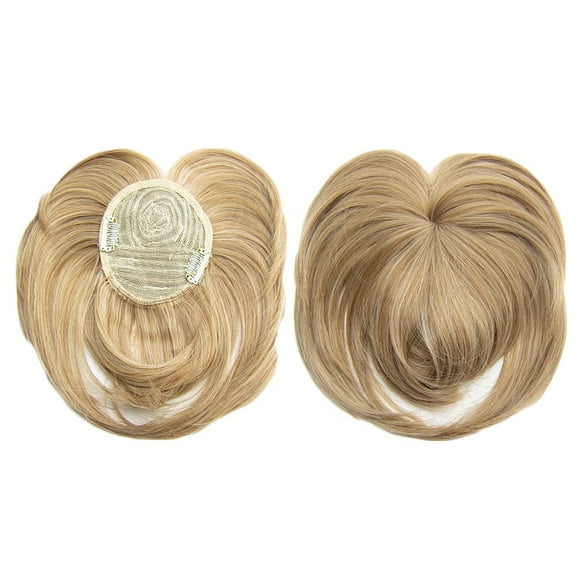 Alaparte Women Silky Clip-On Hair Topper Wig Heat Fiber Wig Fashion Hair Wig,Bangs Hair Extensions