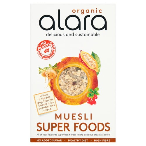 Alara Superfoods Muesli 500g, British Import (Pack of 3)