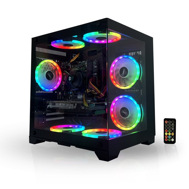 Alarco Gaming PC Desktop Computer Intel 3.70GHZ ,16GB Ram,512GB SSD ,WIFI , RX 580 8GB, WINDOWS