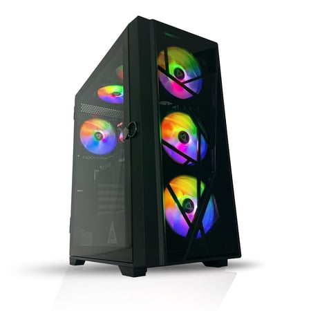 Alarco Gaming PC Desktop Computer Intel i5 3.10GHZ ,16GB Ram,512GB SSD ,WIFI , RX 580 8 GB, WINDOWS 10 , RGB
