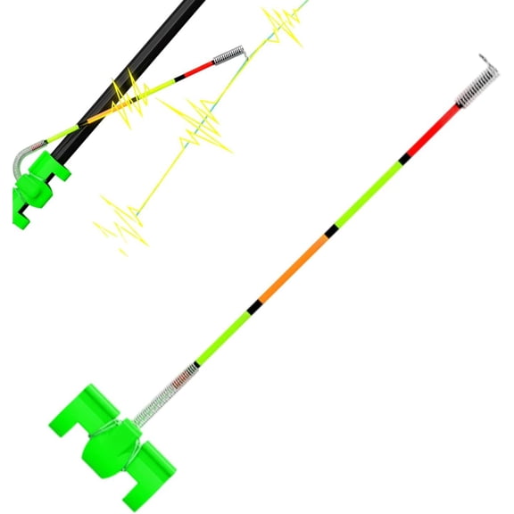 Alarm Clear Rod Attachment Sensor for Night Fishing with Automatic Visual and Sound Alerts Sensitive Indicator Easy Angling Gear