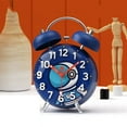 thumbnail image 1 of Alarm Clock 4" Twin Bell Analog Alarm Clock for Bedroom Battery Operated Bedside Clock with Backlight, 1 of 9