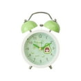Alarm Clock,4 inch Super Silent Non Ticking Small Clock with Night