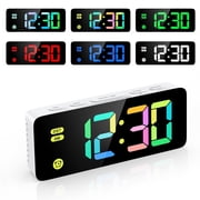 Alarm Clock, AMIR Digital Alarm Clock 5.8-inch Calendar Volume Brightness Adjustable Clock for Kids Bedroom Home