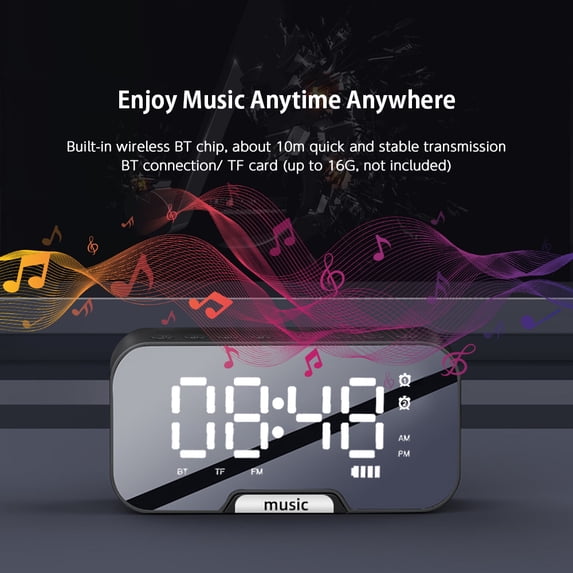 Alarm Clock,Alarm Clock Temperature Display Dual Temperature Display ...