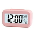 thumbnail image 1 of Alarm Clock Battery Operated Smart Night Light LCD Digital Clock Table And Bed Gifts, 1 of 8