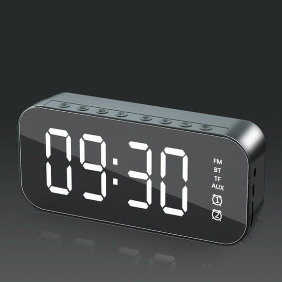 Alarm Clock Bluetooth Speaker High Power Portable Column For PC Computer Speakers Subwoofer Box Music Center FM