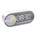 thumbnail image 1 of Alarm Clock with Bluetooth Speaker, InsCrazy Small Speaker Bluetooth Clock Alarm Clock Intelligent Voice Sound Super Outdoor Subwoofer Mini Plug Card Birthday Gifts for Women, 1 of 5