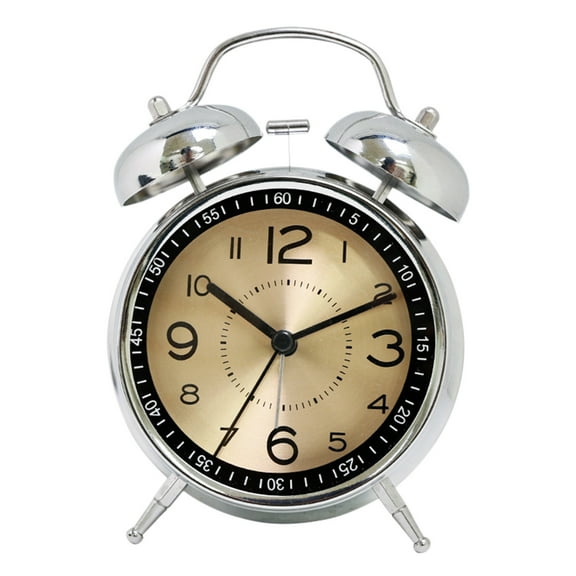 Alarm Clock Can Be Timed Fashion Night Light Quartz Galvanized Metal Precision Clock Suitable For Home School Student Use